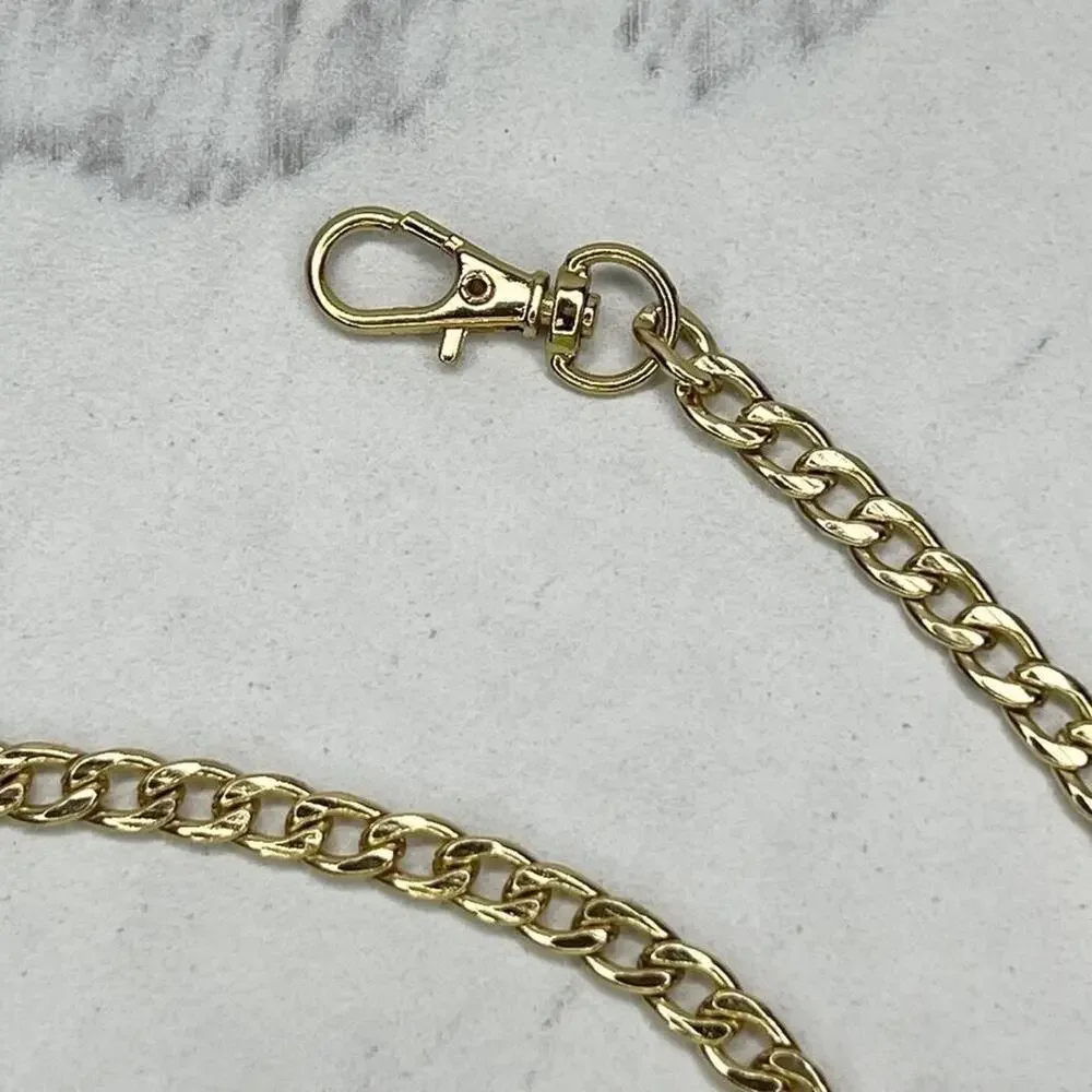 Gold Tone Skinny Chain Link Purse Handbag Bag Replacement Strap ✨
